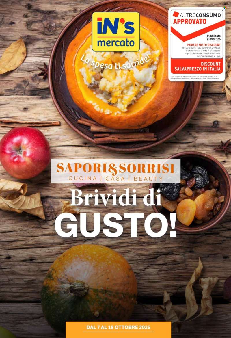 Volantino iN's Mercato - 7/10/2026 - 18/10/2026.