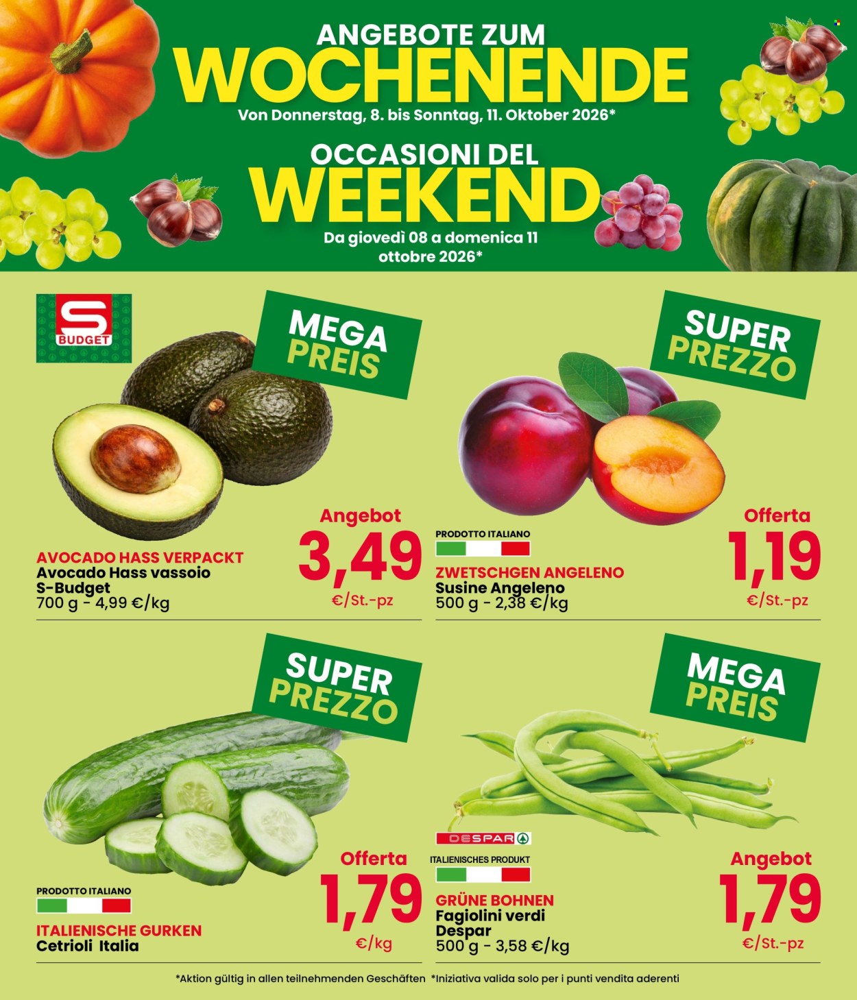 Volantino Eurospar - 8/10/2026 - 11/10/2026. Pagina 2