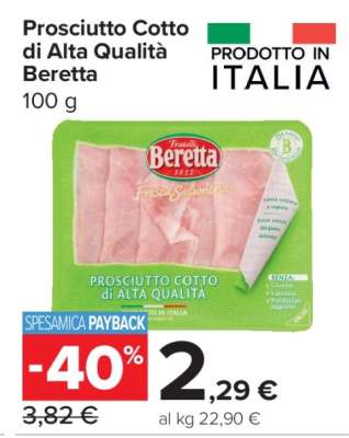 Prosciutto Cotto di Alta Qualità Beretta