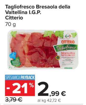 Tagliofresco Bresaola della Valtellina I.G.P. Citterio