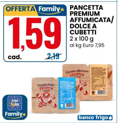PANCETTA PREMIUM AFFUMICATA/DOLCE A CUBETTI