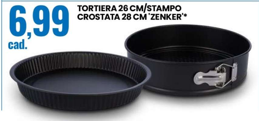 TORTIERA 26 CM/STAMPO CROSTATA 28 CM 'ZENKER'*