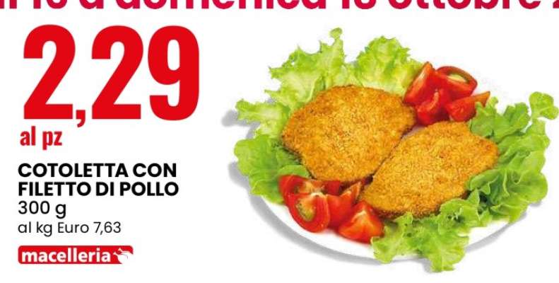 COTOLETTA CON FILETTO DI POLLO
