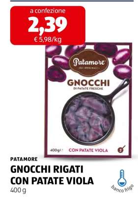 PATAMORE GNOCCHI RIGATI CON PATATE VIOLA