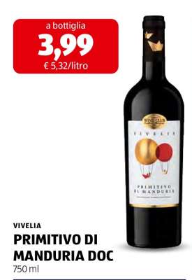 VIVELIA PRIMITIVO DI MANDURIA DOC
