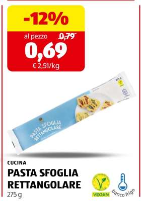 CUCINA PASTA SFOGLIA RETTANGOLARE