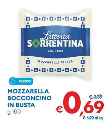 MOZZARELLA BOCCONCINO IN BUSTA