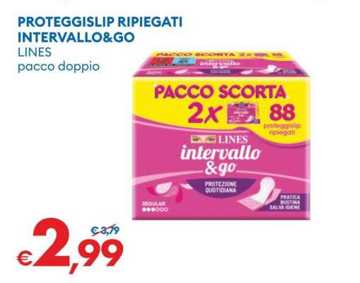 PROTEGGISLIP RIPIEGATI INTERVALLO&GO