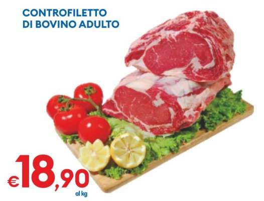 Controfiletto di bovino adulto