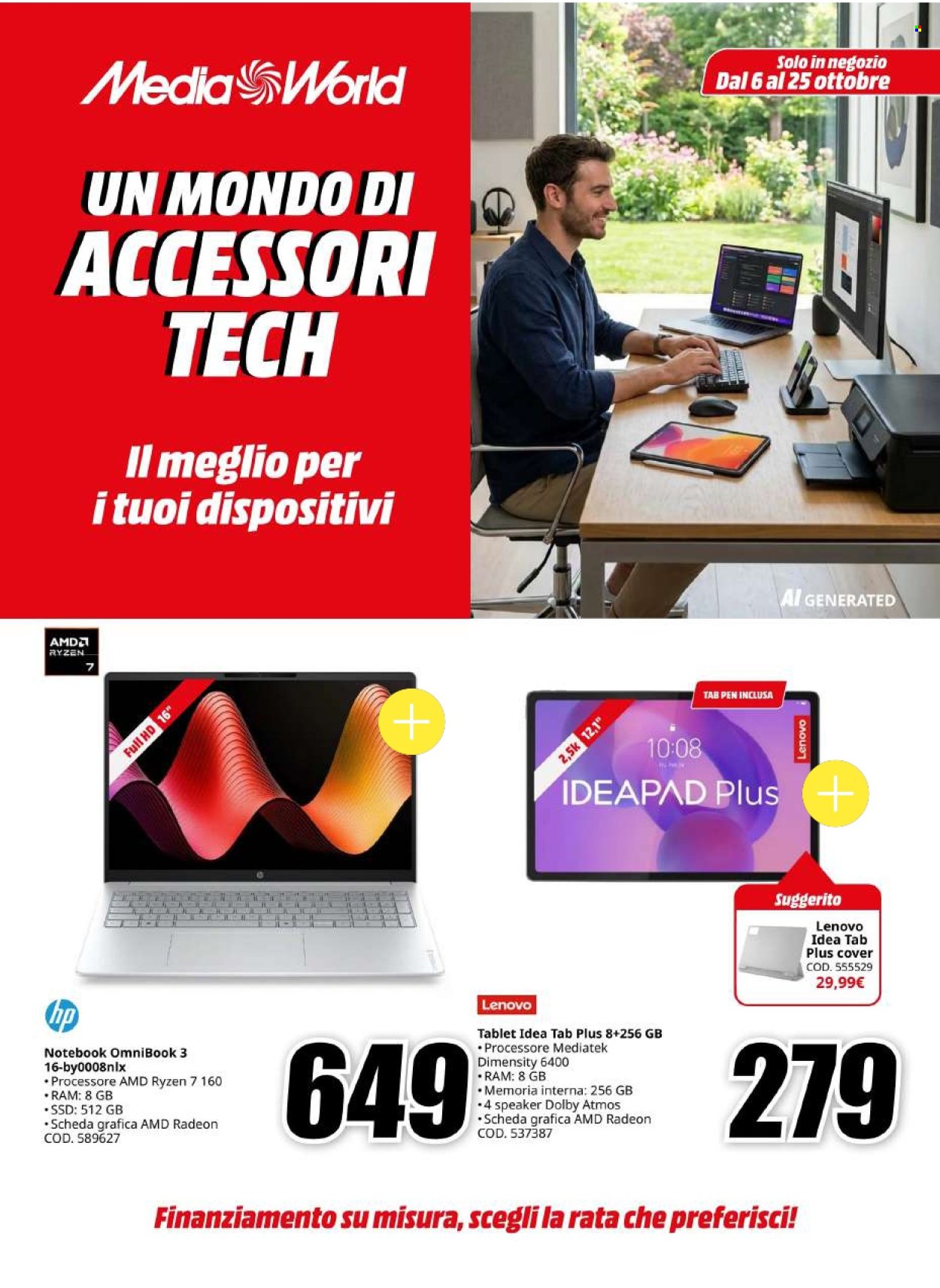 Volantino MediaWorld - 6/10/2026 - 25/10/2026. Pagina 1