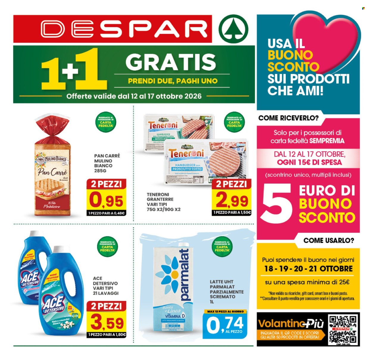 Leták Despar - 12.10.2026 - 17.10.2026. Strana 1