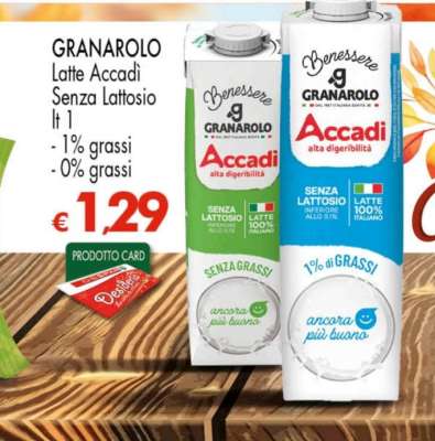 GRANAROLO Latte Accadi Senza Lattosio lt 1