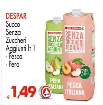 DESPAR Succo Senza Zuccheri Aggiunti lt 1