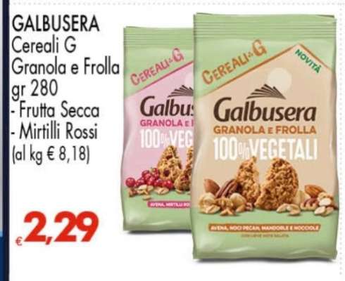 Galbusera Cereali G Granola e Frolla