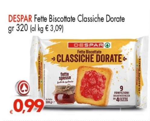 DESPAR Fette Biscottate Classiche Dorate