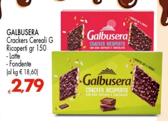 GALBUSERA Crackers Cereali G Ricoperti gr 150