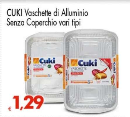 CUKI Vaschette di Alluminio