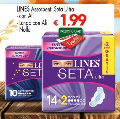LINES Assorbenti Seta Ultra