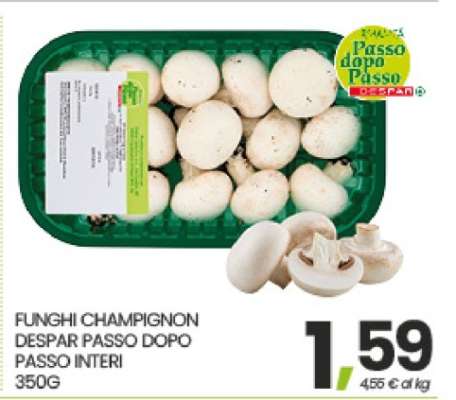 FUNGHI CHAMPIGNON DESPAR PASSO DOPO PASSO INTERI