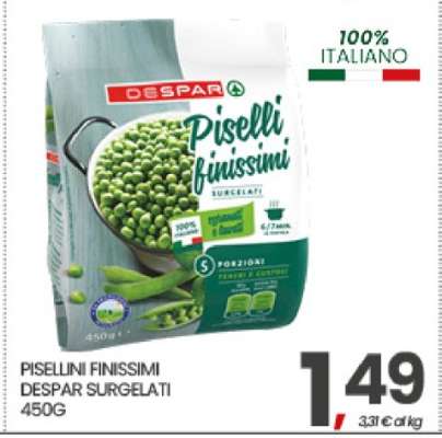 PISELLINI FINISSIMI DESPAR SURGELATI