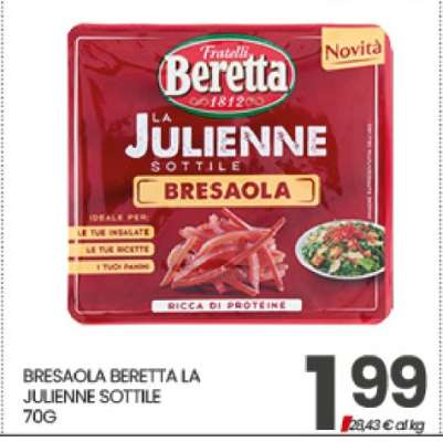 BRESAOLA BERETTA LA JULIENNE SOTTILE