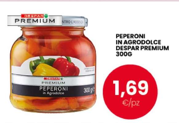 PEPERONI IN AGRODOLCE DESPAR PREMIUM 300G