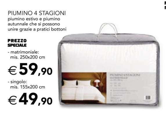 PIUMINO 4 STAGIONI - matrimoniale