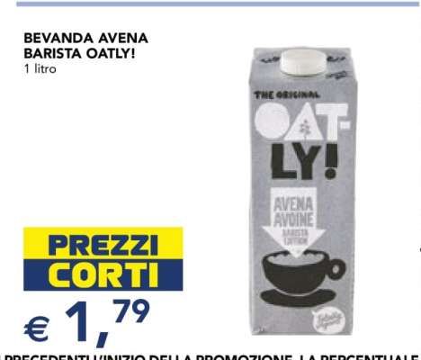 BEVANDA AVENA BARISTA OATLY!