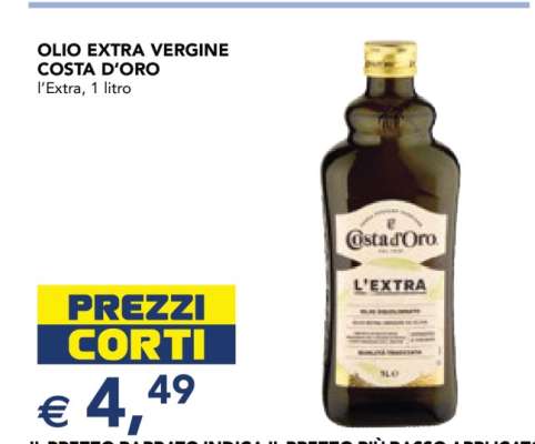 Olio Extra Vergine Costa D'Oro