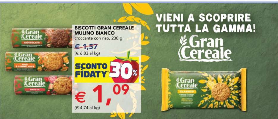 BISCOTTI GRAN CEREALE MULINO BIANCO