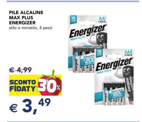 PILE ALCALINE MAX PLUS ENERGIZER