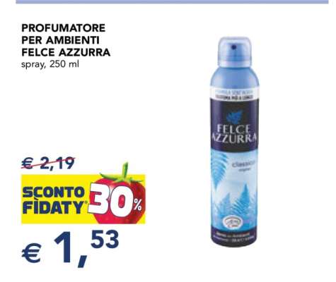 PROFUMATORE PER AMBIENTI FELCE AZZURRA
