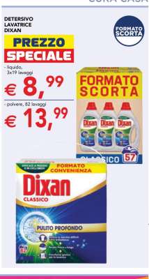 Detersivo Lavatrice Dixan