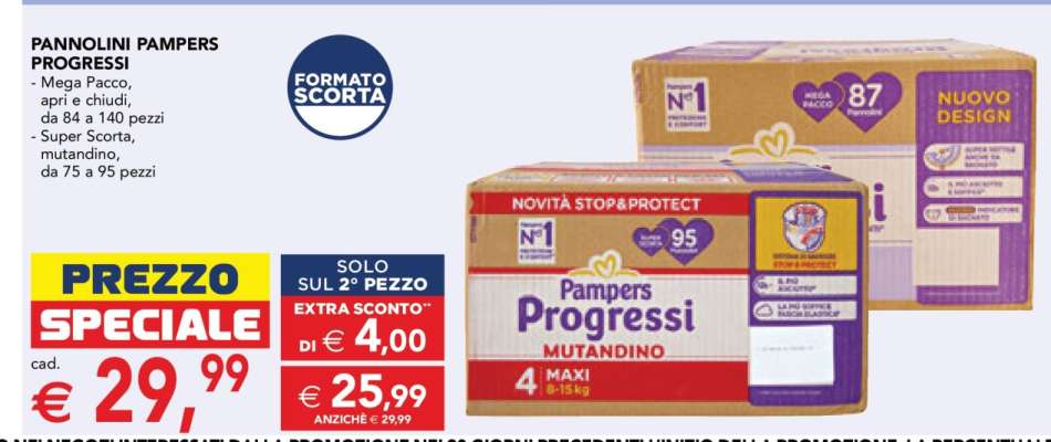 Pannolini Pampers Progressi