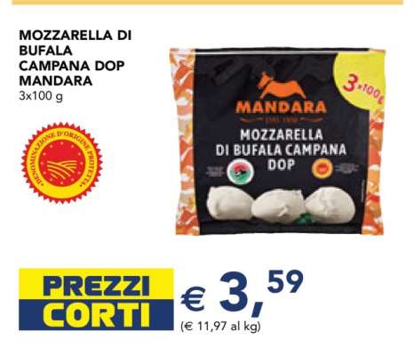 Mozzarella di Bufala Campana DOP Mandara