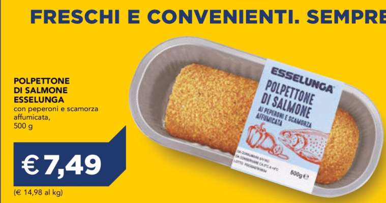 POLPETTONE DI SALMONE ESSELUNGA