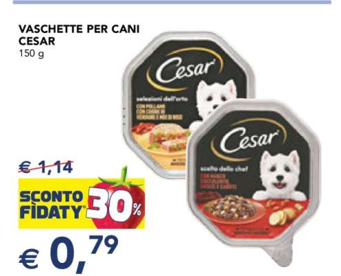 VASCHETTE PER CANI CESAR