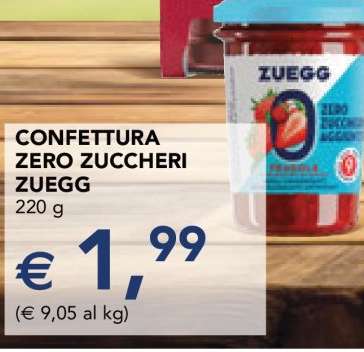 Confettura Zero Zuccheri Zuegg