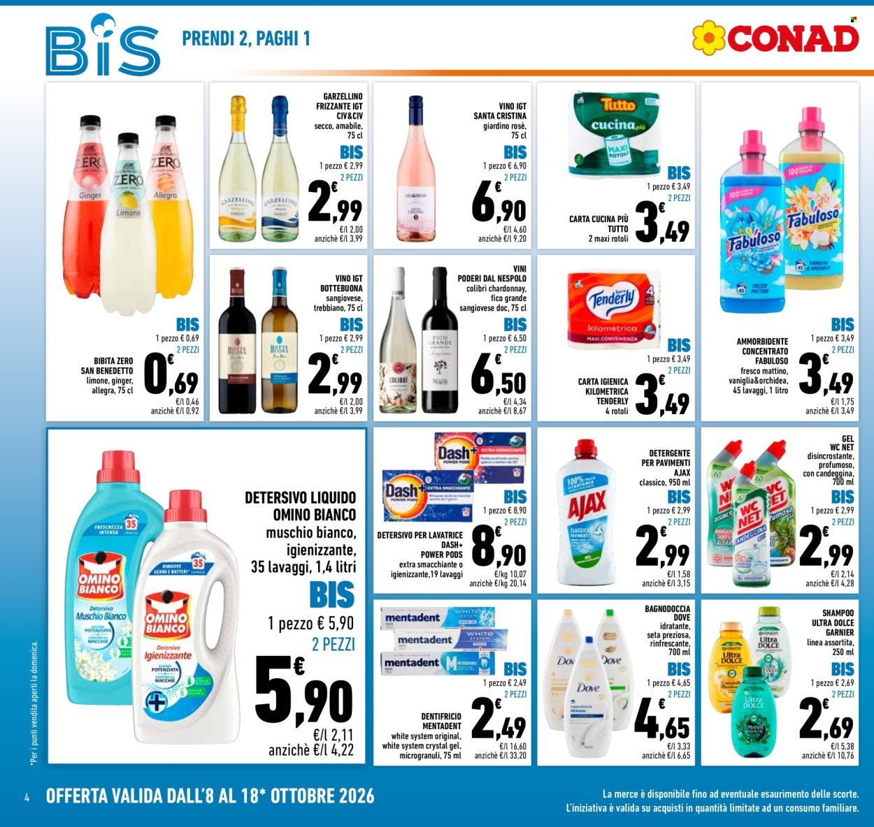 Leták Conad - 8.10.2026 - 18.10.2026. Strana 4