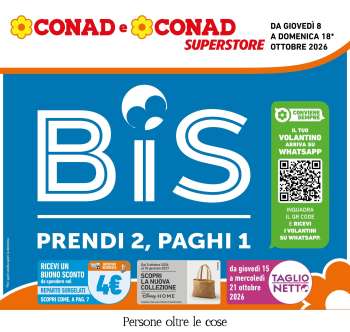 Volantino Conad Superstore - 8/10/2026 - 18/10/2026.