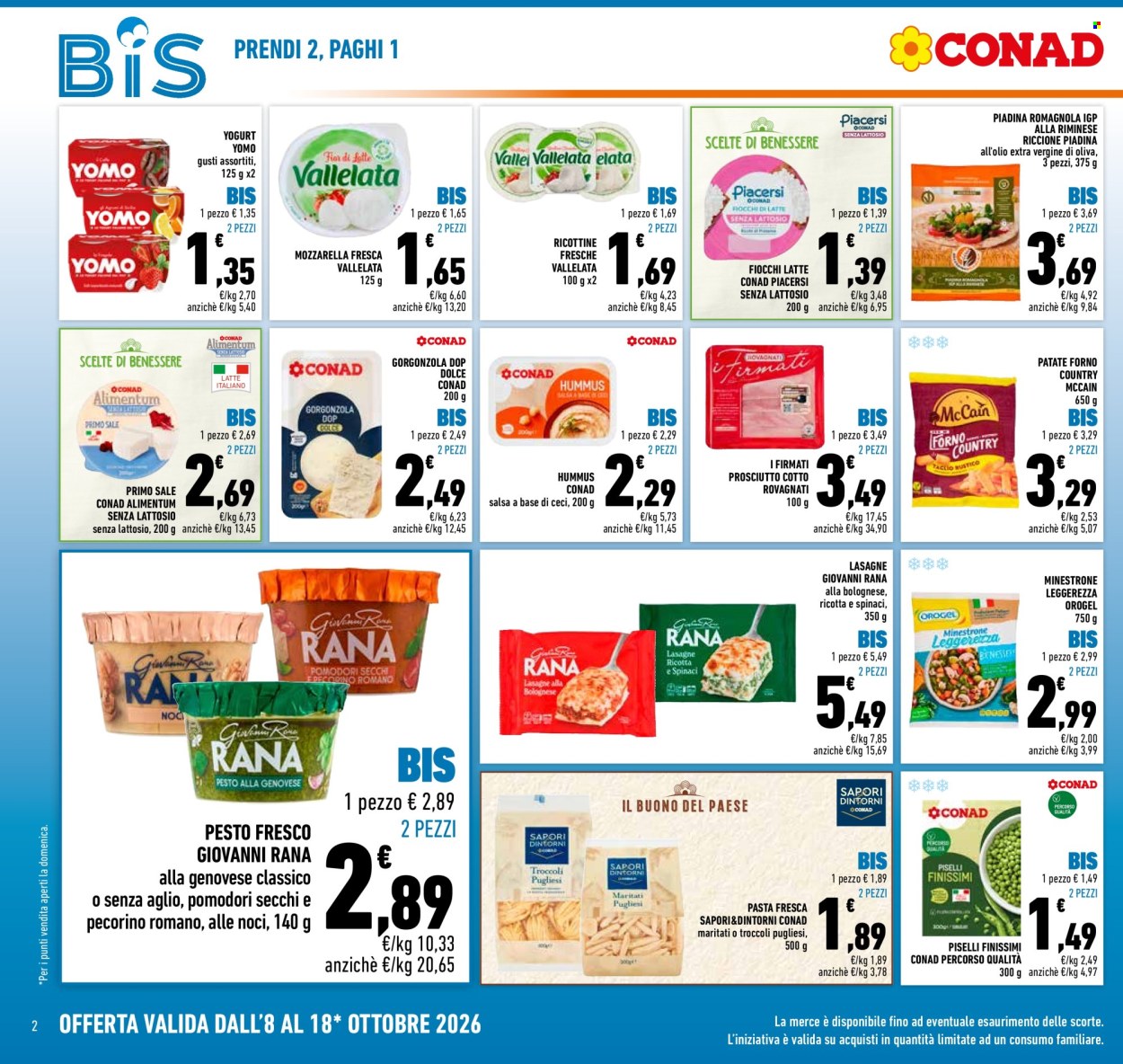 Volantino Conad - 8/10/2026 - 18/10/2026. Pagina 2