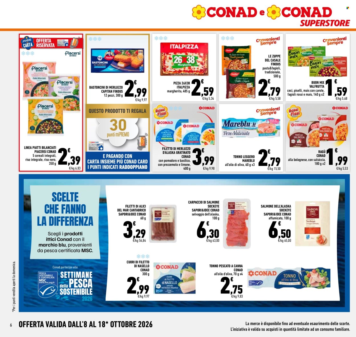 Volantino Conad Superstore - 8/10/2026 - 18/10/2026. Pagina 6