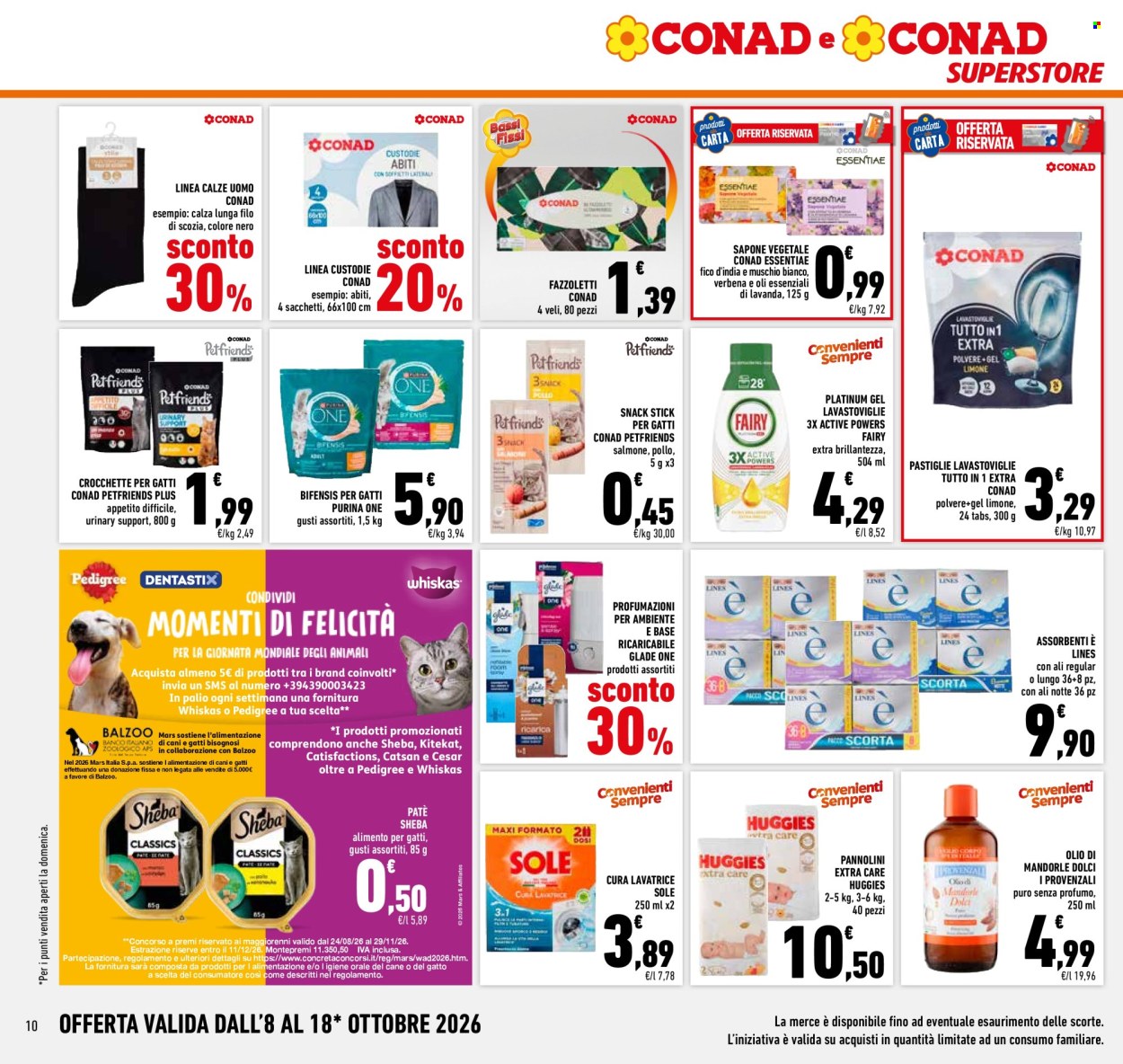Leták Conad Superstore - 8.10.2026 - 18.10.2026. Strana 10