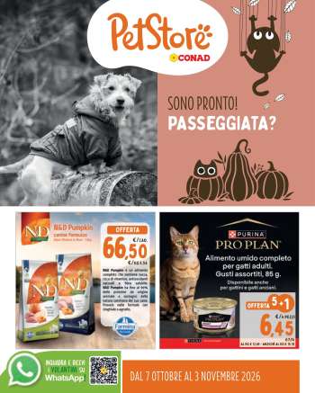 Volantino Pet Store Conad - 7/10/2026 - 3/11/2026.