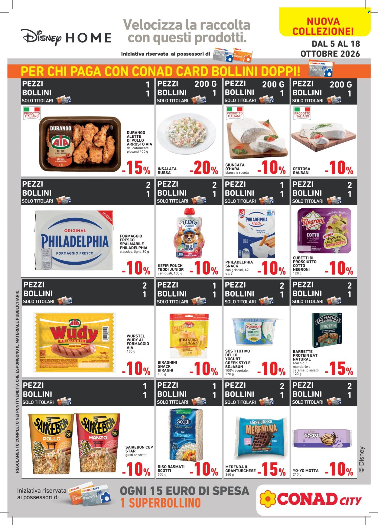 Leták Conad - 5.10.2026 - 18.10.2026. Strana 1