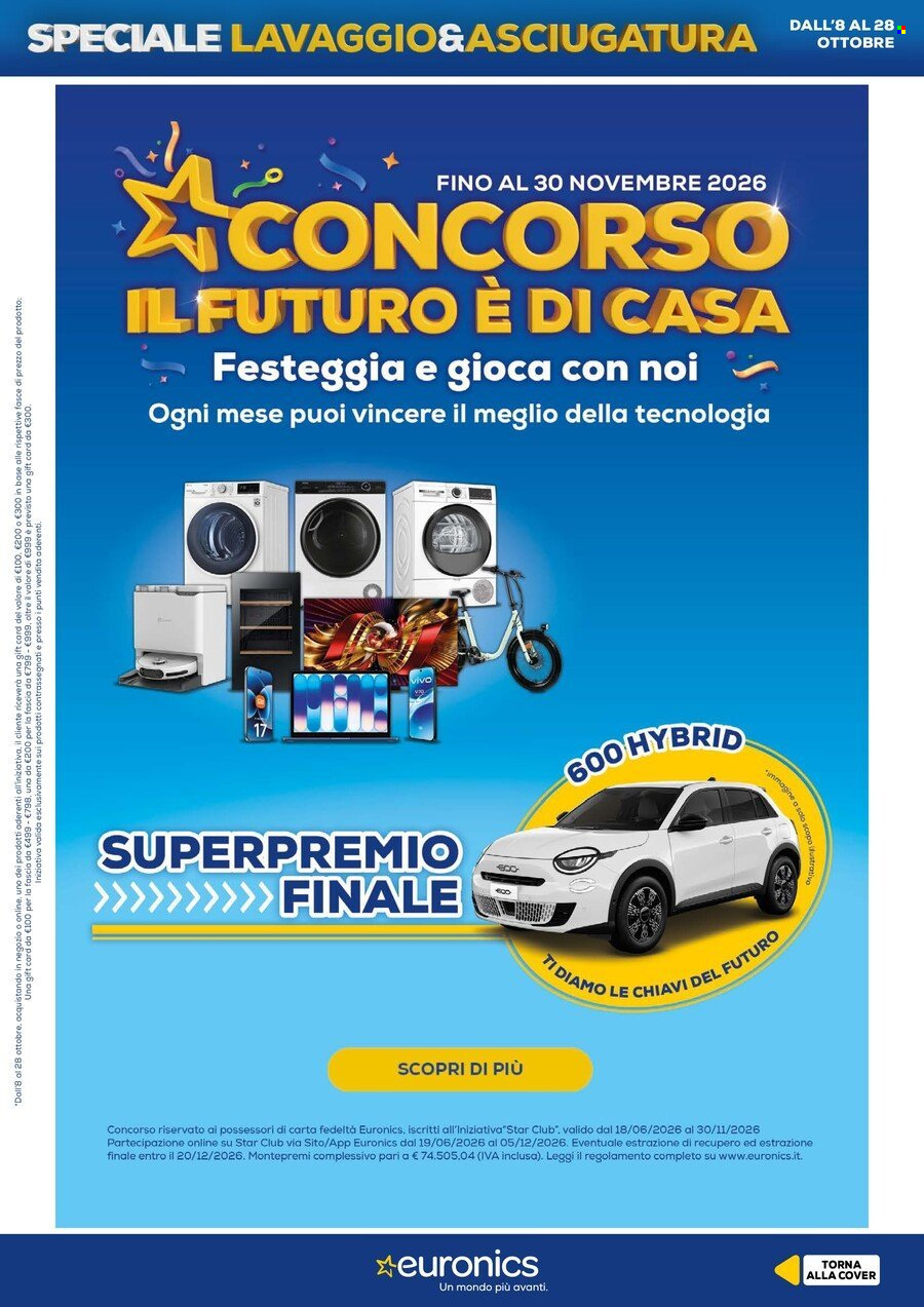 Volantino Euronics - 8/10/2026 - 28/10/2026. Pagina 2