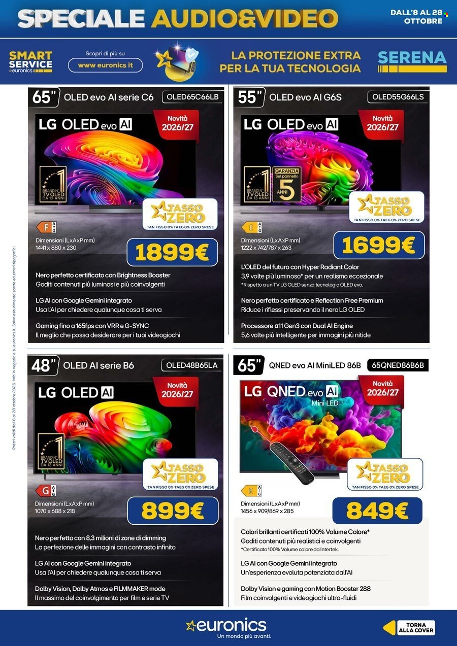 Volantino Euronics - 8/10/2026 - 28/10/2026. Pagina 5