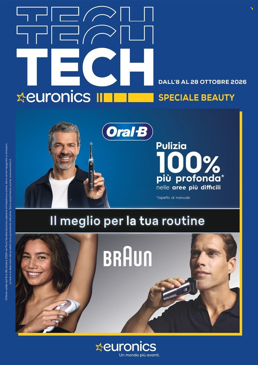 Volantino Euronics - 8/10/2026 - 28/10/2026. Pagina 1