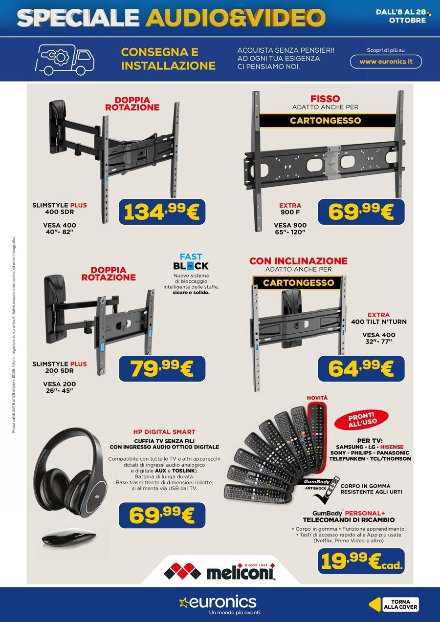 Volantino Euronics - 8/10/2026 - 28/10/2026. Pagina 17