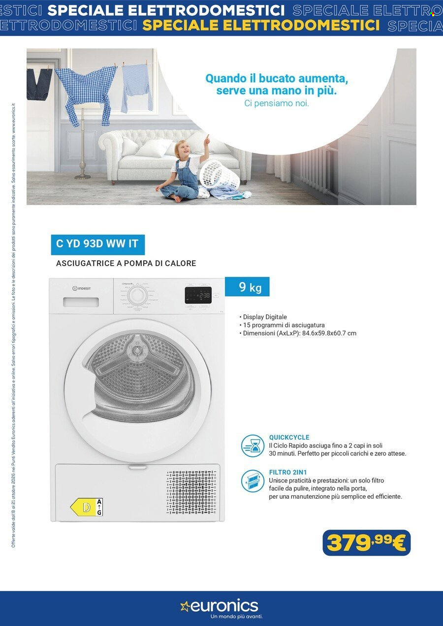 Volantino Euronics - 8/10/2026 - 21/10/2026. Pagina 9